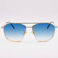 Lunettes Balenciaga BB0199O vintage, vue de face, verres bleus dégradés