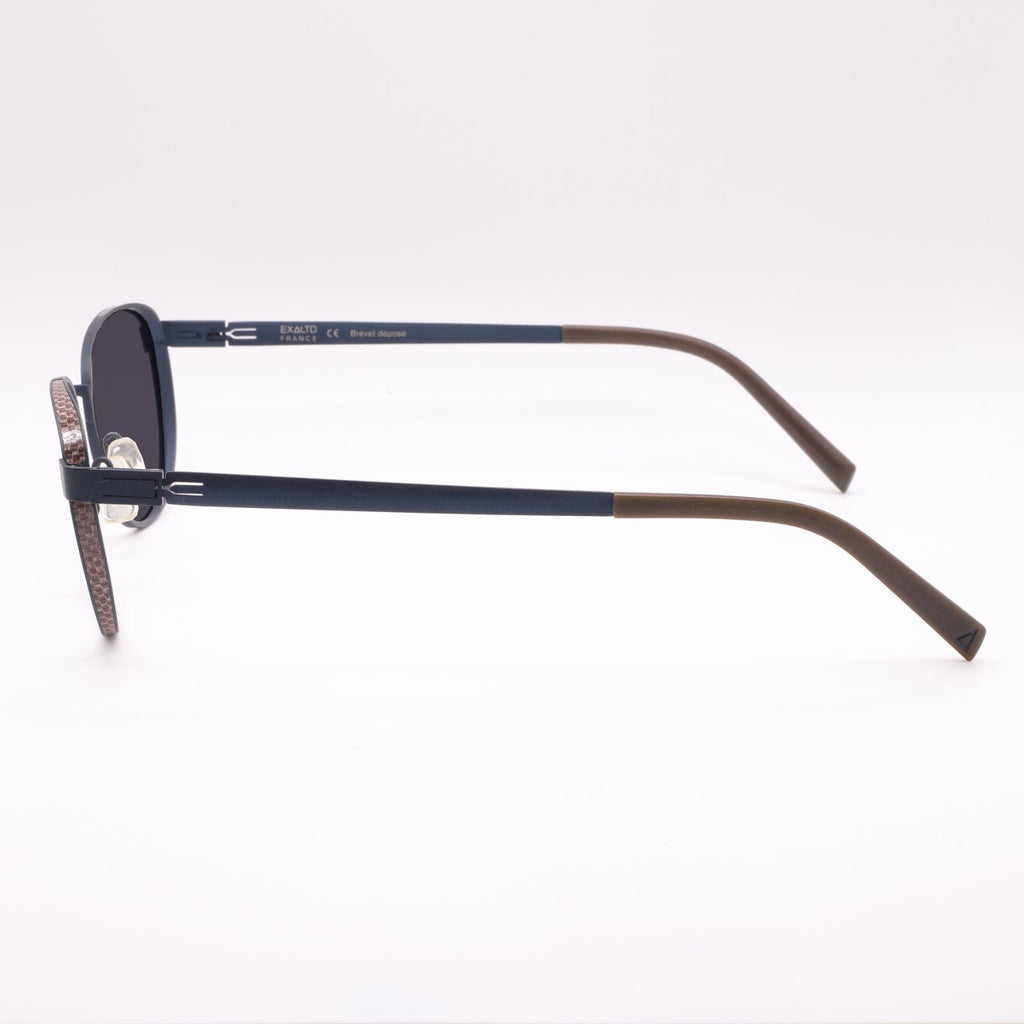 Lunettes Exalto 98P161 vintage, vue de profil, verres gris