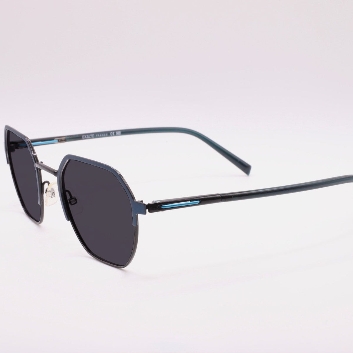 Lunettes Exalto 11A162 vintage, vue de profil, verres gris