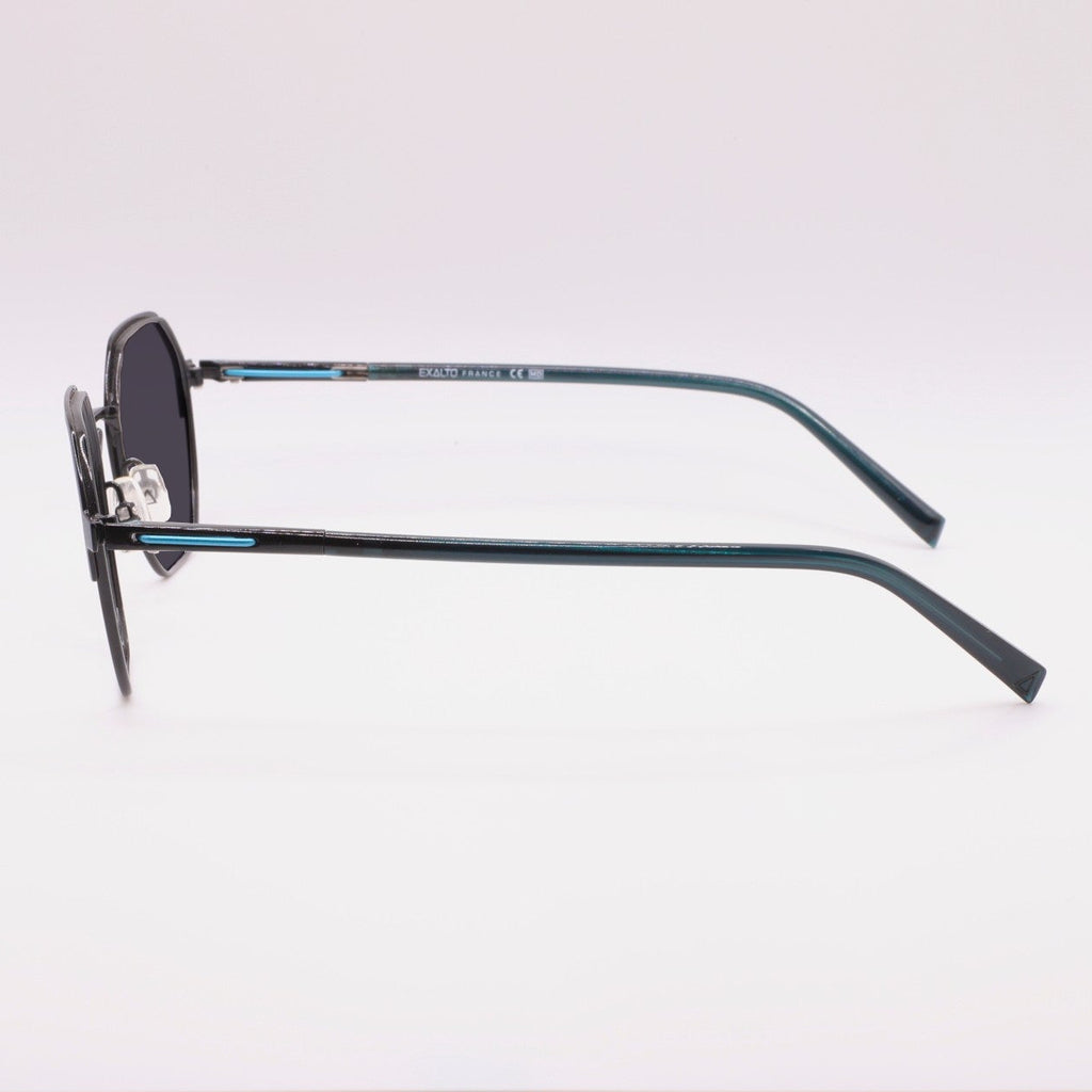 Lunettes Exalto 11A162 vintage, vue de profil, verres gris