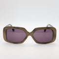 Lunettes Balenciaga Paris vintage, modèle 2445, vue de face, verres violet