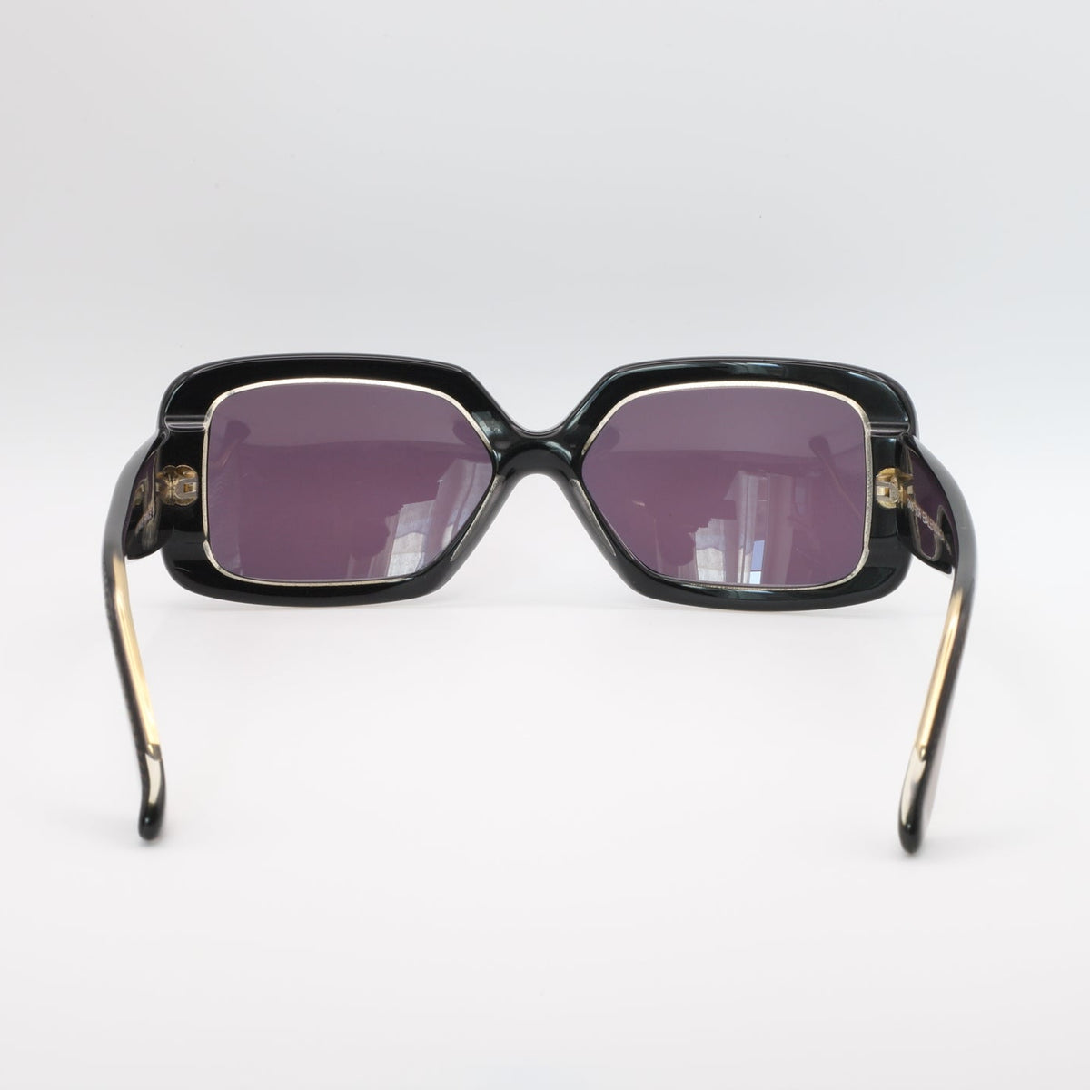 Lunettes Balenciaga Paris vintage, modèle 2445, vue arrière, verres violet