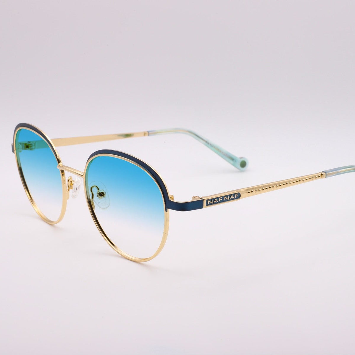 NAF NAF - Eva Bleu 0822, vue de profil, verres bleus degradés